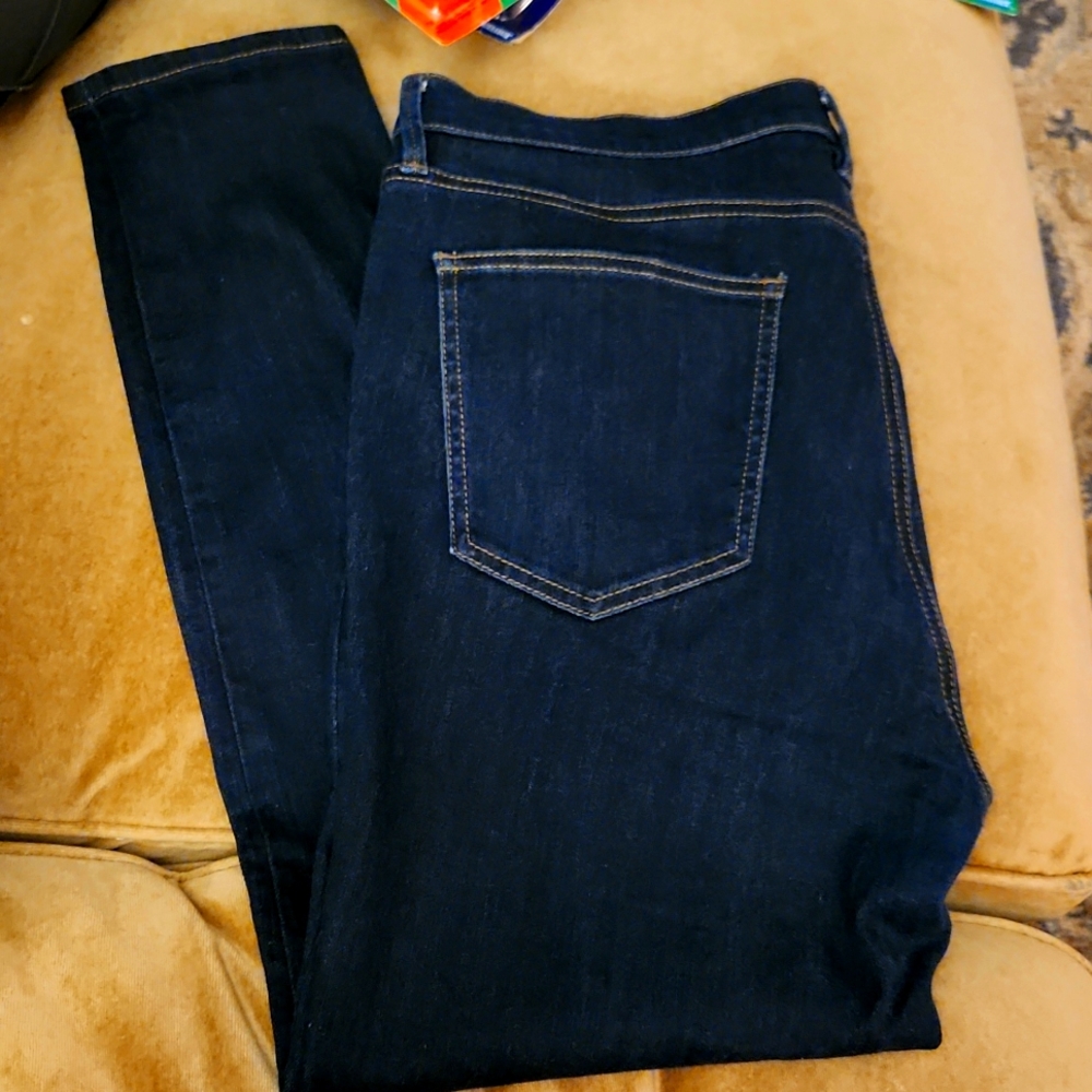 Ann Taylor Dark Blue Woman's The skinny modern fit 14..5 Pocket